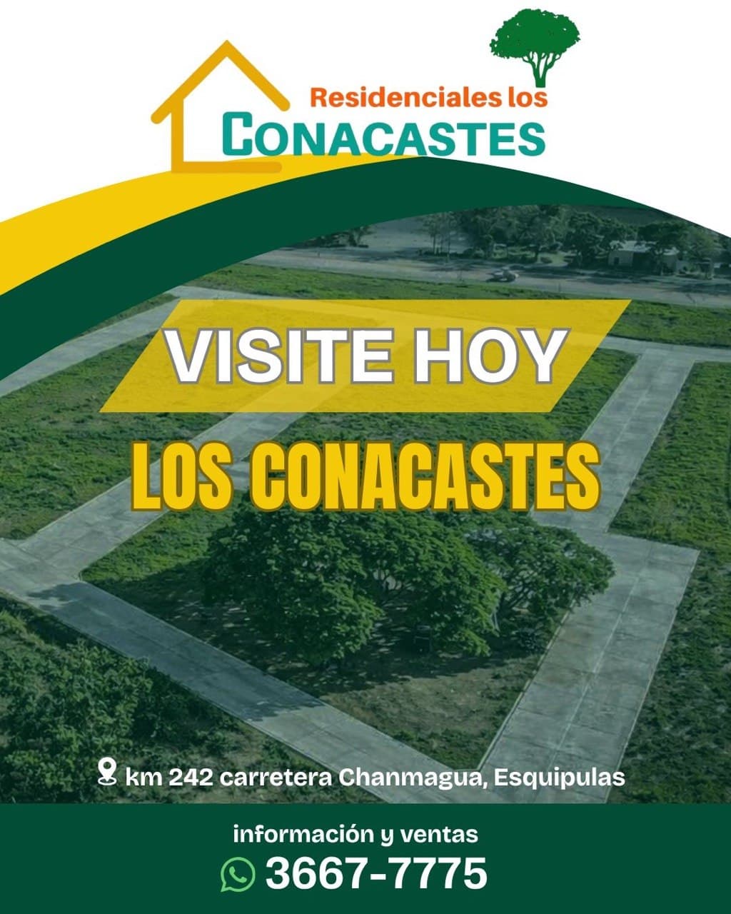 Vista aérea del residencial