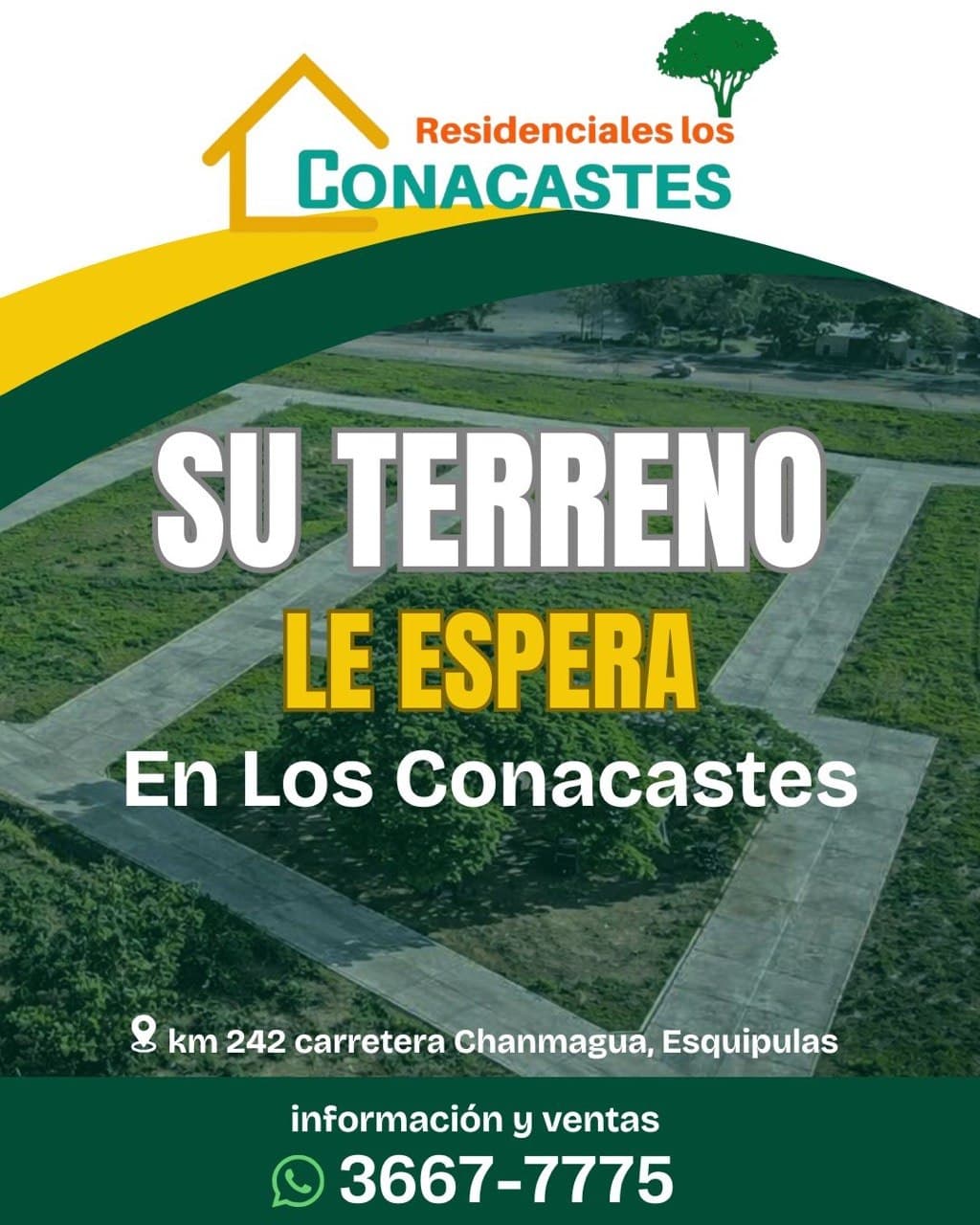 Su terreno en Los Conacastes